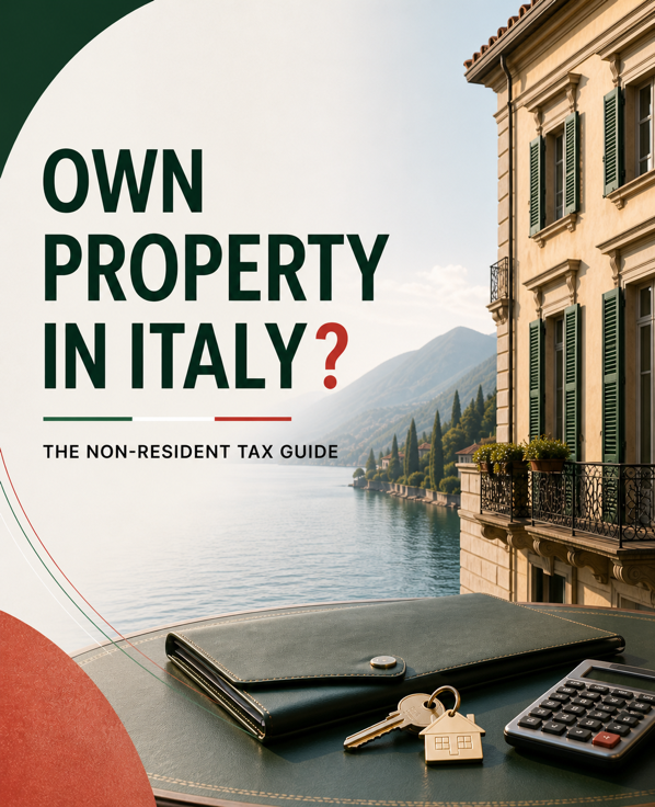 Own property in Italy while living abroad? Understand REDDITI PF, Quadro RB, IMU, TARI and the rules for rental income.